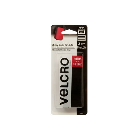 

VELCRO® Brand Sticky Back for Auto 3 1/2in x 1 1/2in Strips Black - 2 ct.