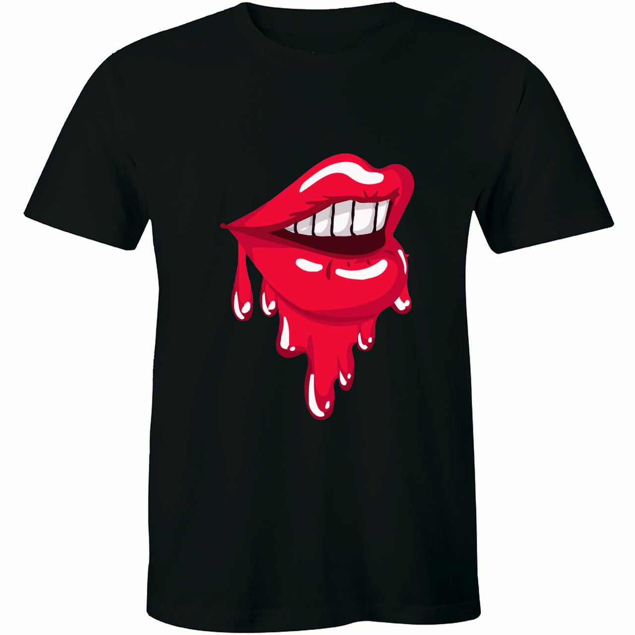 Half It Red Lips Like Sugar Kiss Love Melting Lip Bite Men's T' T