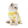 thumbnail image 6 of SPRING PARK Cat Recovery Suit Fruit Pattern Printing Anti Licking Wounds Cat Recovery Clothes for Abdominal Wounds or Skin Protection, Breathable Collar for Dog Pet, 6 of 7