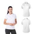 thumbnail image 2 of Playera Tipo Polo para Dama, Color Blanco, 100% Poliéster., 2 of 3