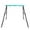 Cyan, variant on IVV Outdoor Steel Porch Swing Stand Only, Max Load 550Lbs A-Frame Hammock Chair Stand for Patio, Playground, Park, 64.96"L x 64.96"W x 70.86"H, Orange
