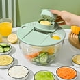 thumbnail image 1 of Leutsin Slicer for Kitchen,Vegetable Chopper,Handheld Cheese Grater Vegetable Spiralizer and Veggie Slicer for Cooking,Food Slicer,Kitchen Gadgets Organizer,Onion Chopper Cuber Cutter Onion Dicer, 1 of 4