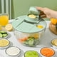 thumbnail image 1 of Descuentos Especiales, Deshidratador de ensalada de verduras multifuncional, cortador de verduras, agitador de frutas para el hogar, cortador de pepino, papa, juliana, máquina volteadora Akmoler, 1 of 4