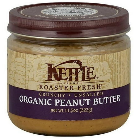 Kettle Brand Roaster Fresh Organic Crunchy Peanut Butter, 11.5 oz (Pack of 12)