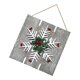 thumbnail image 4 of Cartel de licencia colgante de Adornos de habitación de habitación de guardería de Navidad Blanco Macarena Letreros colgantes de madera, 4 of 8
