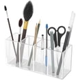 thumbnail image 5 of Lishi Porte-stylo à 4 Compartiments en Acrylique Transparent - Tasse de Rangement pour Crayons, 5 of 5