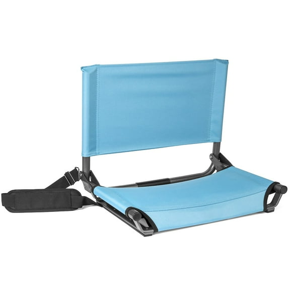 Cascade Mountain Tech Lightweight Stadium Seat for Bleachers - Light Blue