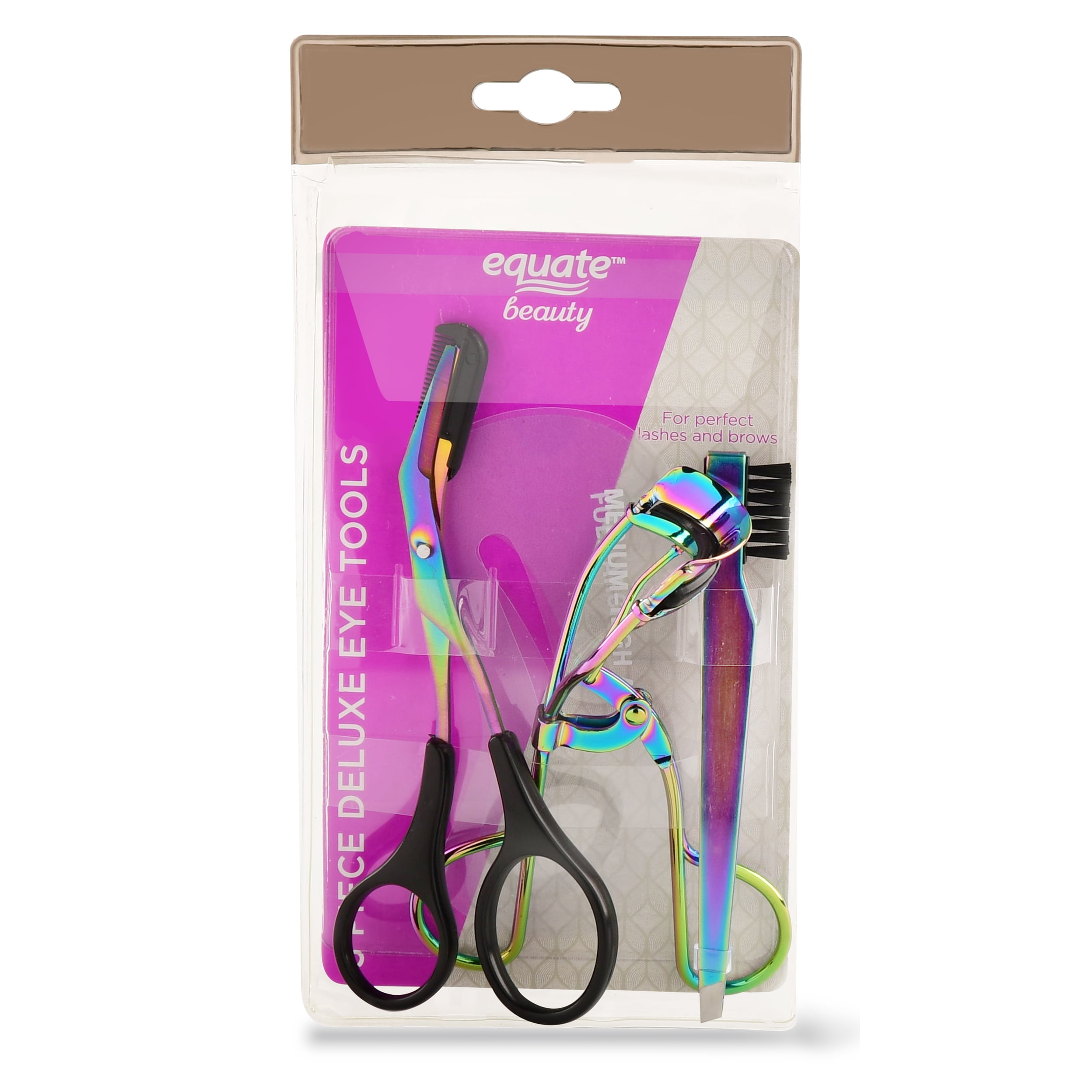 Equate Beauty Deluxe Eyelash And Eyebrow Kit Iridescent 5 Pieces Walmart Com Walmart Com