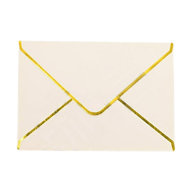 Huluwajiuyeye Gold Western Style Envelopes For Wedding Invitations Business Correspondence And Formal Events Quality Paper Stationery Wrapping Paper Pretty Double Wrapping Paper Christmas Ballet