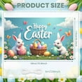 thumbnail image 2 of Pink Bunny Easter Banner Colorful Letters Peeps Backdrop Easter Eggs Carrot Decor Bunny Display for Easter Party Spring Celebration Kids Event, 2 of 9