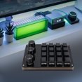 thumbnail image 1 of Programmable Keyboard, Blue Switch USB Connection 16 Key 3 Knob Custom Macro Keypad  for Video Editing Modeling, 1 of 7
