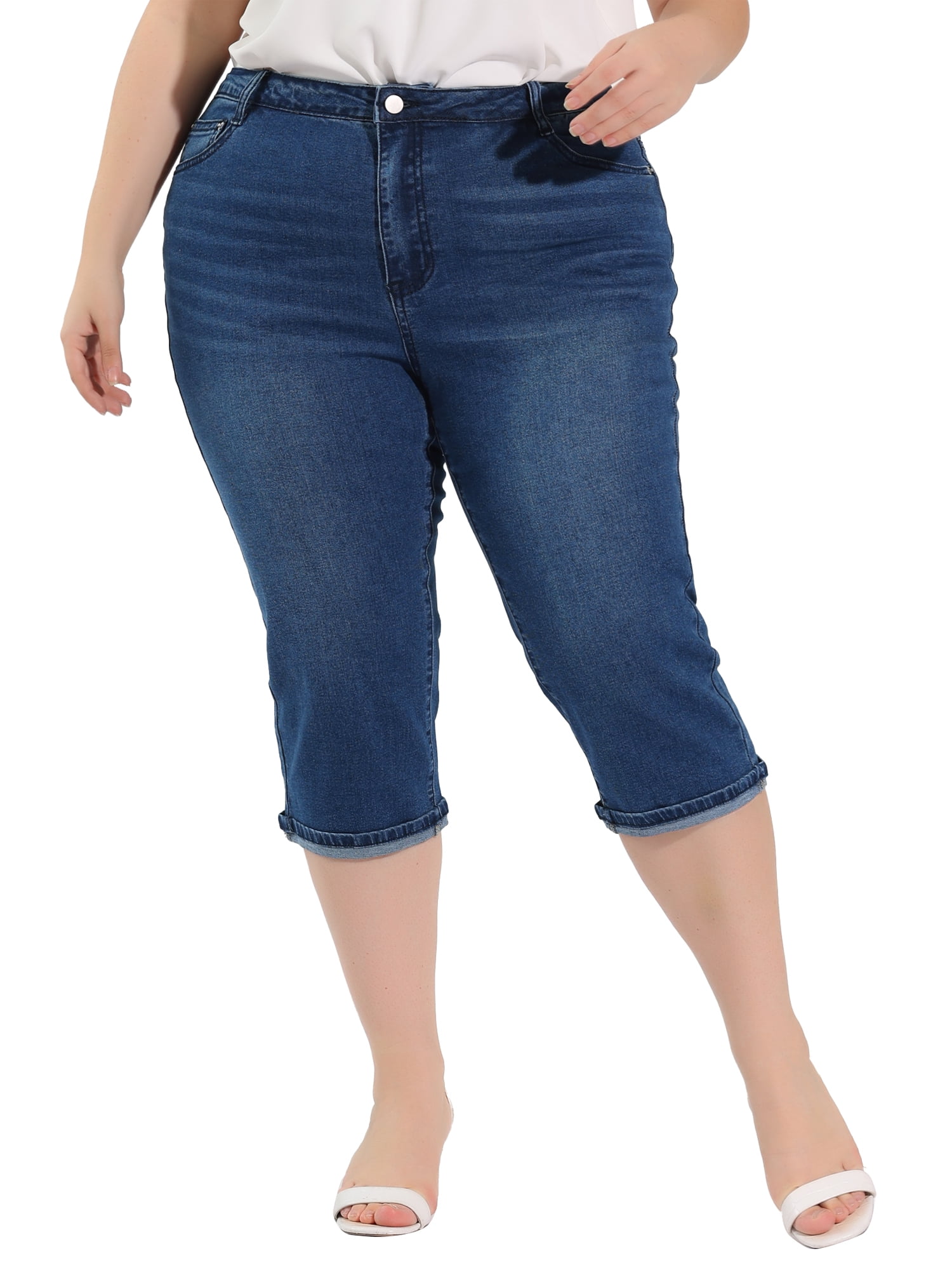 Care Label Denim Trousers in Blue Womens Clothing Jeans Capri and cropped jeans 