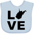 thumbnail image 3 of Inktastic Love West Virginia Boys or Girls Baby Bib, 3 of 4