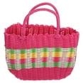 thumbnail image 4 of OUNONA  2 Pieces Grocery Basket Plastic Woven Bright Color Vegetables, 4 of 8