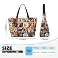 thumbnail image 4 of Yiaed Collage of different dogs Print Large Capacity Beach Travel Bag - Waterproof Zipper Vacation Tote for Sandproof Storage, and Camping, 4 of 7