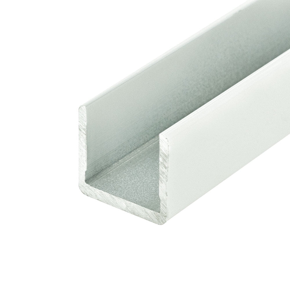 Outwater ShfA750Wh White 3/4 Inch No Bow Aluminum U