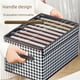 thumbnail image 2 of Caja de almacenamiento organizadora de ropa Caja de almacenamiento de pantalones de ropa plegable para el hogar Caja de almacenamiento de armario estilo cajón, 2 of 4