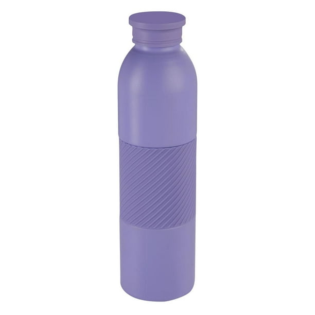 Termo de acero inoxidable con manga de silicón-visok purpura 7 x 25.5