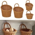 thumbnail image 3 of Bathroom Accessories Woven Basket Hanging Organizer for Kitchen, Vegetables, Sundries, Plants - 3#, 3 of 9