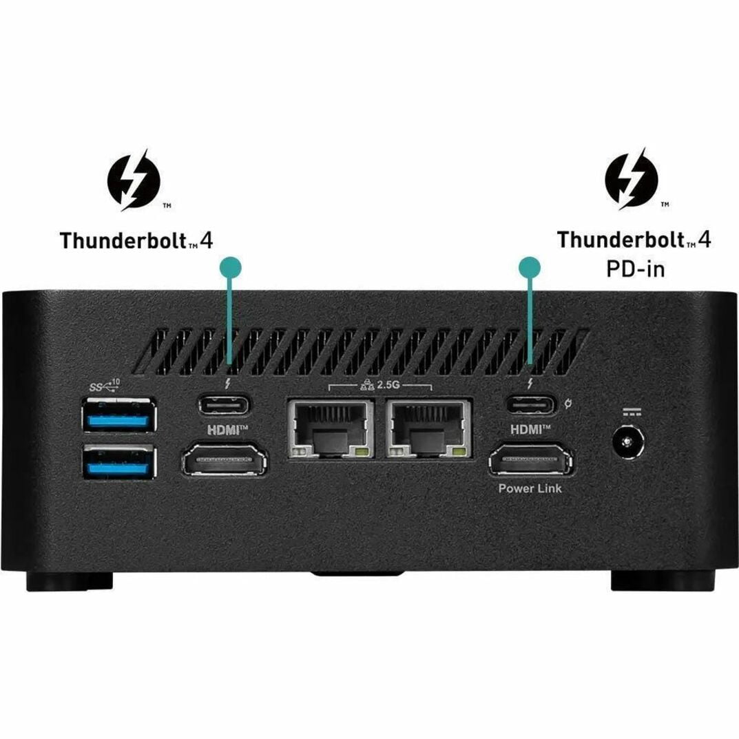 MSI Cubi NUC 13MQG 203BUS Mini Barebone PC, Intel Core i5-1345U vPro Entperise (Windows OS, RAM, HDD are not included) - MSI Cubi NUC is a barebone PC ready to be configured with Hard drive, memory...
