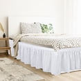 thumbnail image 4 of Solid Color Bedding Elastic Bed Apron Dust Proof Bedspread Non Slip Bed Skirt *White Furniture Care Accessories Long Lasting Protection Easy Installation Wear Resistant Furniture Protectors, 4 of 8