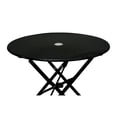 thumbnail image 3 of Carolina Classics  30" Folding Metal Bistro Table with Umbrella Hole in Black, 3 of 4