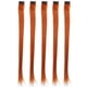 thumbnail image 1 of Clip de Extensiones de cabello Liso ANGGREK 5 Uds. color rojo Flexible, 1 of 8