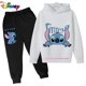 thumbnail image 3 of Conjunto de sudaderas con capucha y pantalones de punto para niños y niñas, sudaderas con capucha y punto para niños y niñas, ropa de moda para niños, 3 of 5