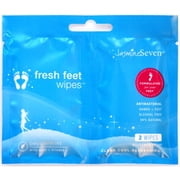 JasmineSeven Fresh Feet Wipes Twin Pack - 2 ct - Peppermint