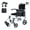 Light Gray, variant on Folding Lightweight Aluminum Wheelchair, Weight only 18 LBS, Sit width 18", Small Folding Volume, Excellent Passability, Convenient Travel Use. Color Dark Gray
