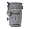 thumbnail image 3 of Dog Treat Bouch Fanny Pack Ligero de almacenamiento de juguetes con bolsillo Campo de cachorros bolsas para perros para un cachorro Camping Travel Gris, 3 of 8