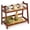 Brown, variant on ANBOXIT Rattan-Look Matcha Station Organizer, Countertop Bamboo Tea & Coffee Accessories Station Organizer, 2 Tier Mug Holder Display Stand for Kitchen Condiment, Home, Office
