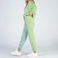 thumbnail image 3 of Women Casual Assorted Colors Sportswear Two Piece Loose Soft Fabric Sportswear Long Sleeve Top And Pants Sweatshirts Set plus Size Pant Suits for Women Business 16w Wedding Dress Women Dressy Pants, 3 of 7