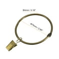 thumbnail image 2 of Uxcell Curtain Rings with Clips, 14 Pack Drapery Curtain Clip Rings, 2.95"Curtain Clip Rings Hooks Bronze, 2 of 5
