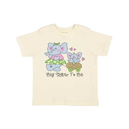 

Inktastic Elephant Future Big Sister Gift Toddler Toddler Girl T-Shirt
