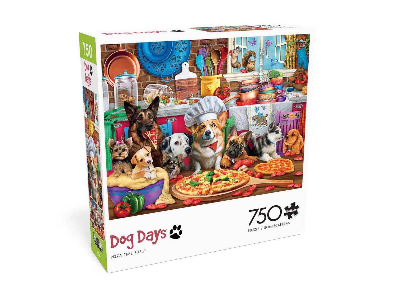 Buffalo Games - Dog Days - Pizza Time Pups - 750 Piece Jigsaw Puzzle