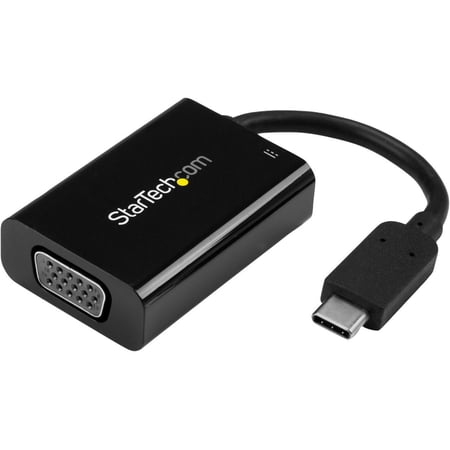 UPC: 0065030866224 | StarTech.com CDP2VGAUCP USB-C to VGA Adapter – with Power Delivery (USB PD) – USB C Adapter – USB Type C to VGA Projector Adapter