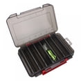 thumbnail image 3 of 12 Compartments Double Sided Fishing Tackle Box Visible Hard Plastic Clear Fishing Lure Bait Squid Jig Minnows Hooks Accessory Storage Case Container, 3 of 6