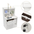 thumbnail image 6 of 2 Drawers Bedroom Bedside Cabinet Furniture Nightstand Side Table Bedside Table, 6 of 24