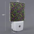 thumbnail image 2 of Fotbe Neon Mardi Gras Pattern Plug-in LED Backlit Night Light with Motion Sensor & Dusk to Dawn Sensor Energy Efficient Night Light, Bedroom Night Light-UK, 2 of 7