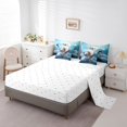 thumbnail image 3 of YST 7Pcs Cartoon Otter Comforter Set Bed in a Bag, Full Size, Polyester, 3 of 5