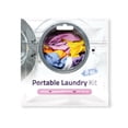 thumbnail image 2 of Portable Laundry Kit – Travel Clothes Cleaning Essentials with Liquid Detergent, Stain Remover Wipe, Dryer Sheet & Laundry Bag – Bulk Supply for Motels, Camping & Charities (10 Packs), 2 of 6