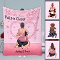 thumbnail image 1 of Grab My Waist Pull Me Closer - Personalized Couple Blanket, 1 of 7