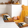 thumbnail image 4 of Puntoco Alfombrilla de cocina con diseño de castillo de calabaza de terror de Halloween, antideslizante y antisuciedad, 4 of 5