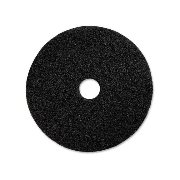 Genuine Joe Black Floor Stripping Pad, 19" (Pack of 5)