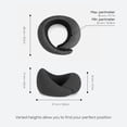 thumbnail image 4 of Almohada cervical OSTRICH PILLOW Go Premium Memory Foam Travel, 4 of 6
