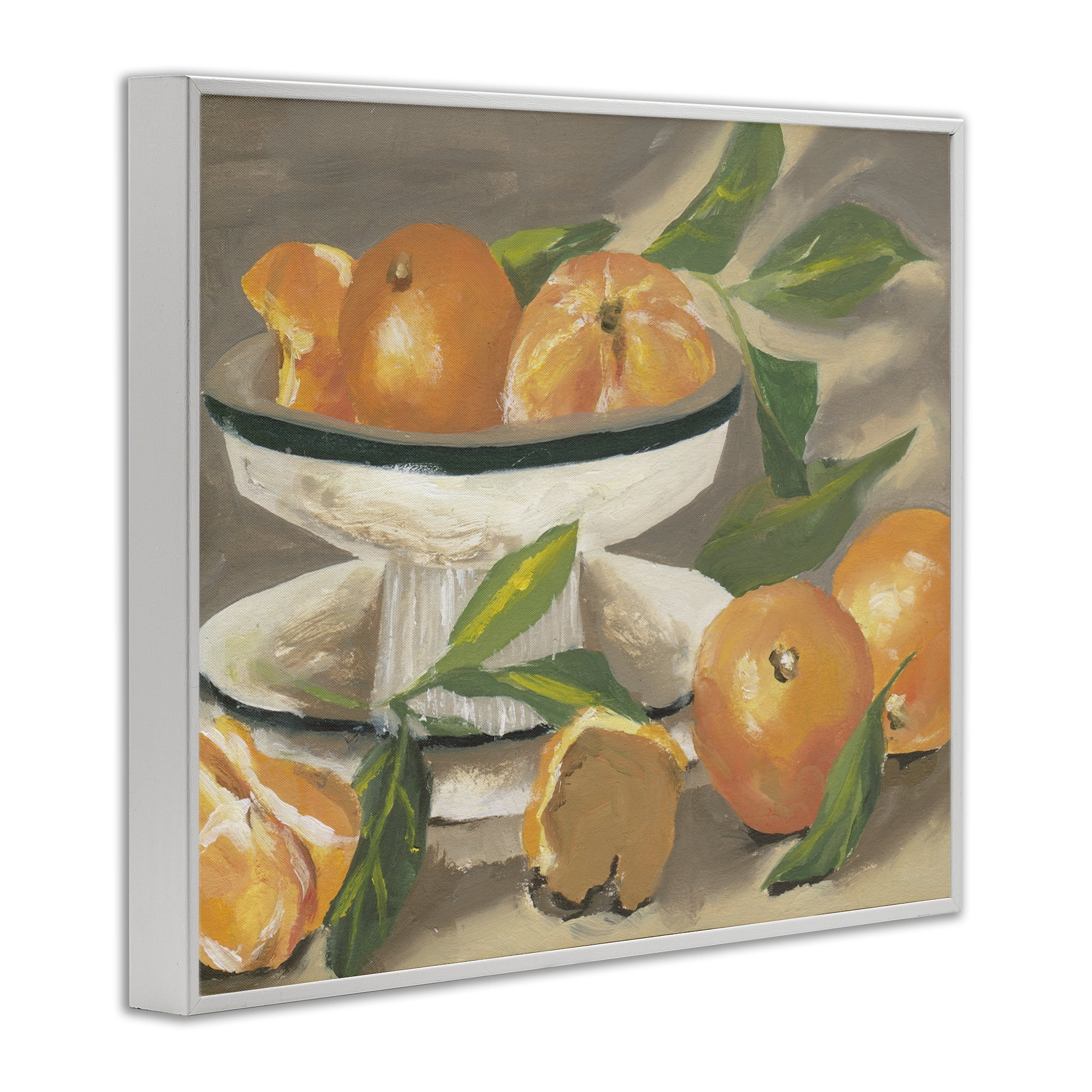 Stupell Industries Oranges in Stillness White Framed Giclee Art, design by Melissa Wang
