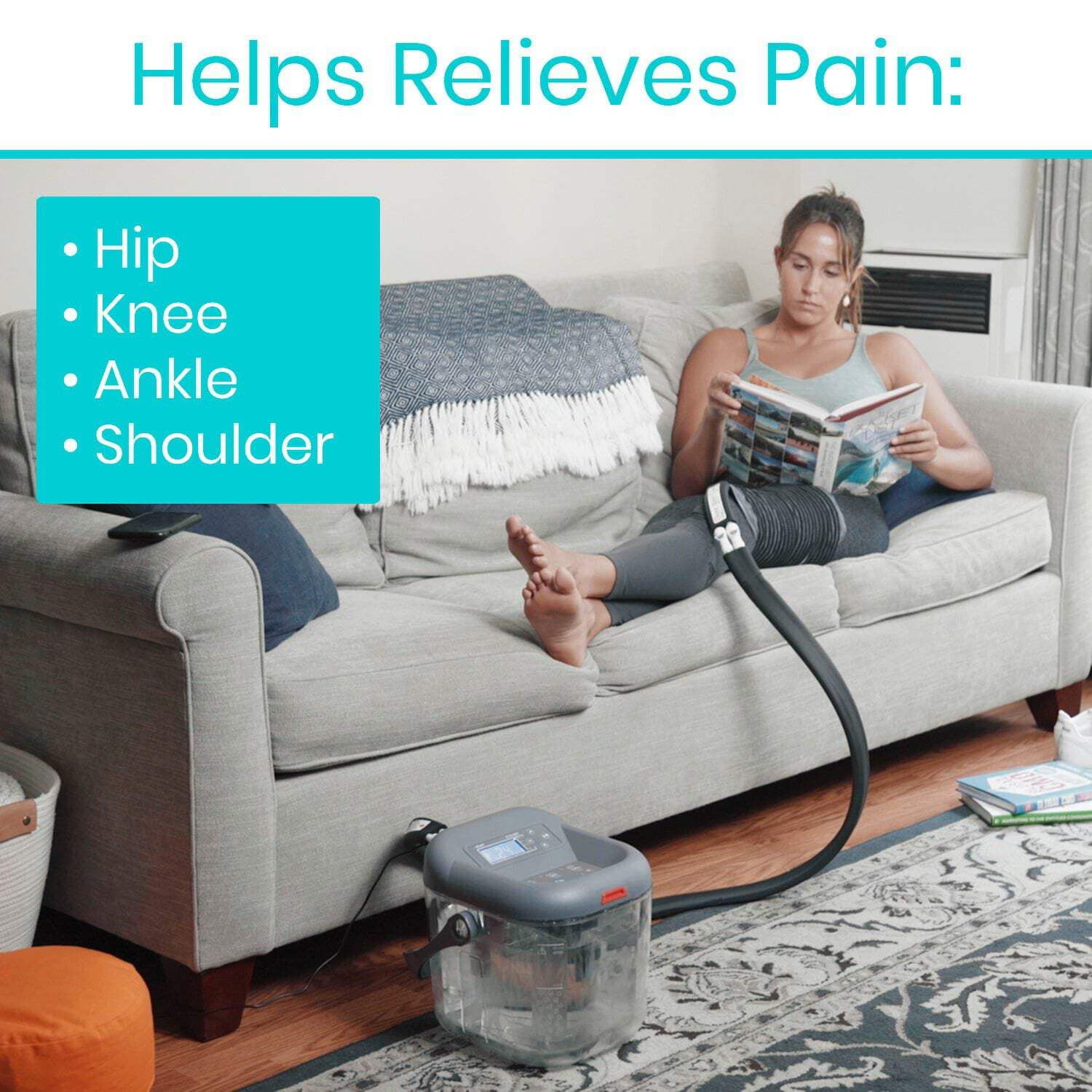 Vive Cold Therapy Replacement Pad – Flexible, Ergonomic, Reusable Ice Pad with Universal Fit for Shoulder, Ankle, Hip & Knee Pain Relief (Pads Only)