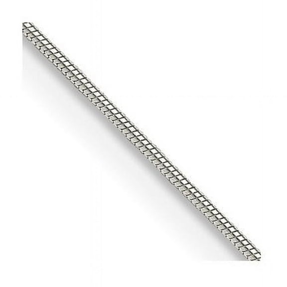 Finest Gold Sterling Silver 0.7 mm 14 in. Snake Chain