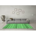 thumbnail image 3 of Ahgly Company Indoor Round Abstract Emerald Green Modern Area Rugs, 3' Round, 3 of 4